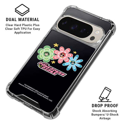 Cartoon Network Powerpuff Girls Flowers Pixel 9/9 Pro Clear Case